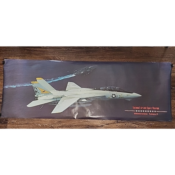 Other - 1994 74x26 Poster USS Constellation Fighter Jet F14 Tomcat Supercarrier Aircraft